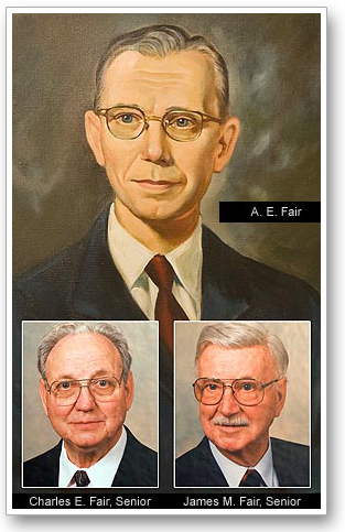 A. E. Fair, Charles E. Fair Senior, James M. Fair, Senior